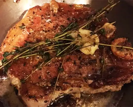pan seared pork chops