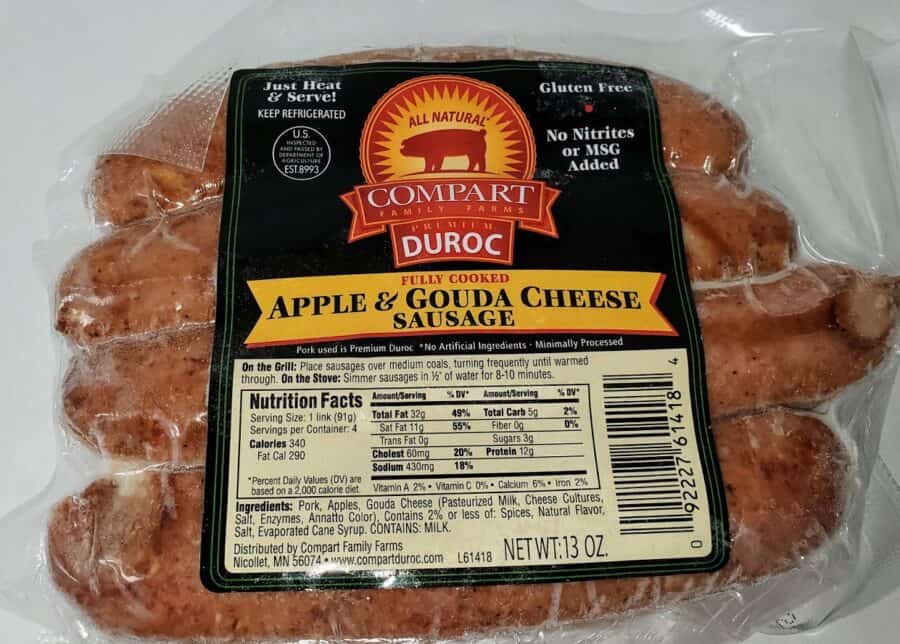 Apple & Gouda Cheese Sausage Links