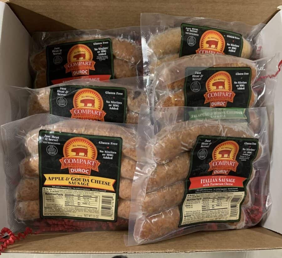 Compart Duroc Mixed Sausage Sampler- You Pick 6!