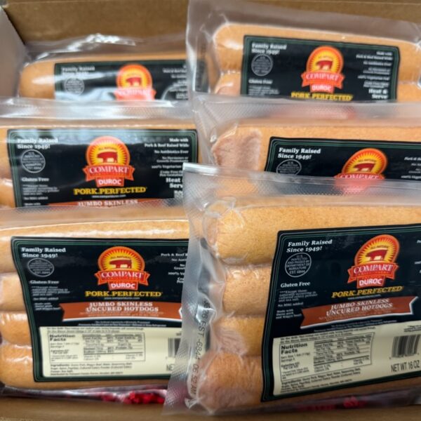 Compart Duroc® Skinlesss Hot Dogs